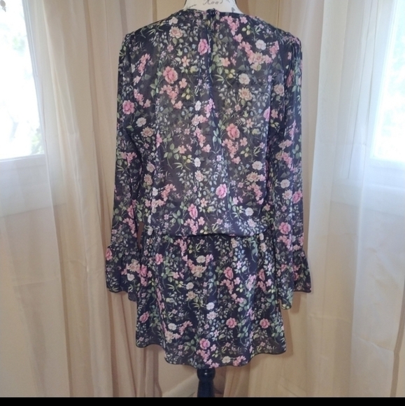 Shake Floral Sheer Dress - Picture 4 of 8